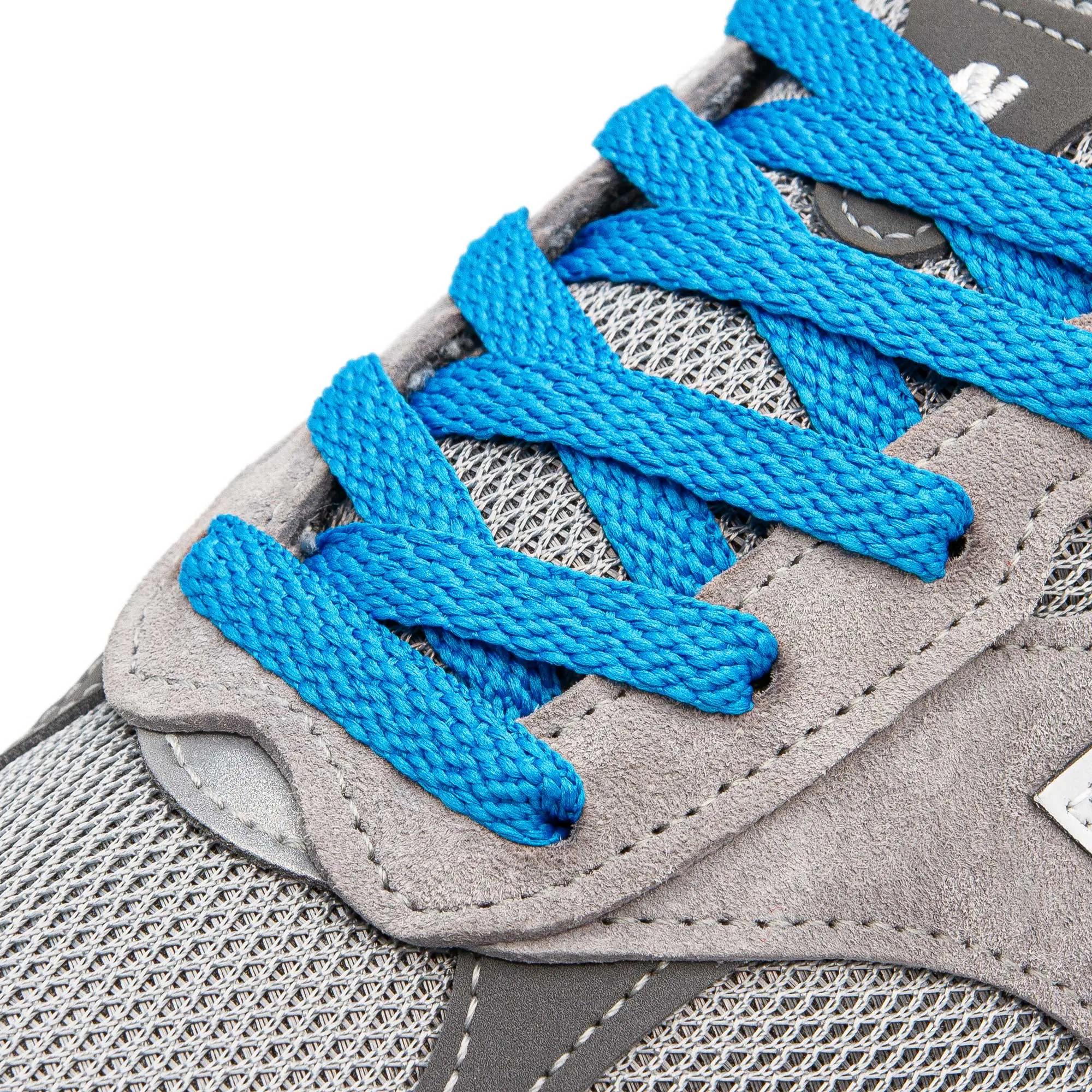 Bahama Blue Flat Shoe Laces