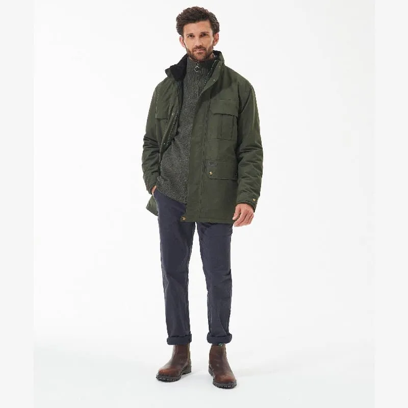 Barbour Malcolm Mens Waterproof Jacket - Dark Olive