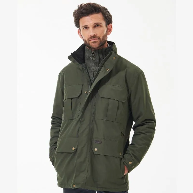 Barbour Malcolm Mens Waterproof Jacket - Dark Olive