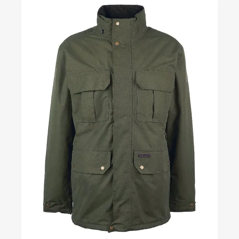 Barbour Malcolm Mens Waterproof Jacket - Dark Olive