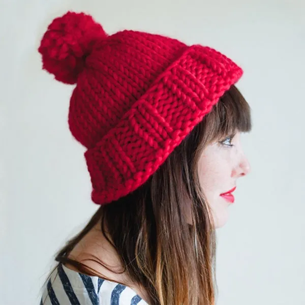 Beginner Hat Knit in the Round Project