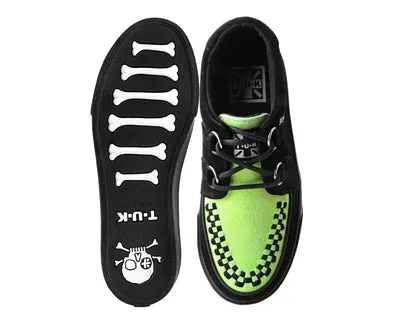 Black & Neon Green Suede Sneaker