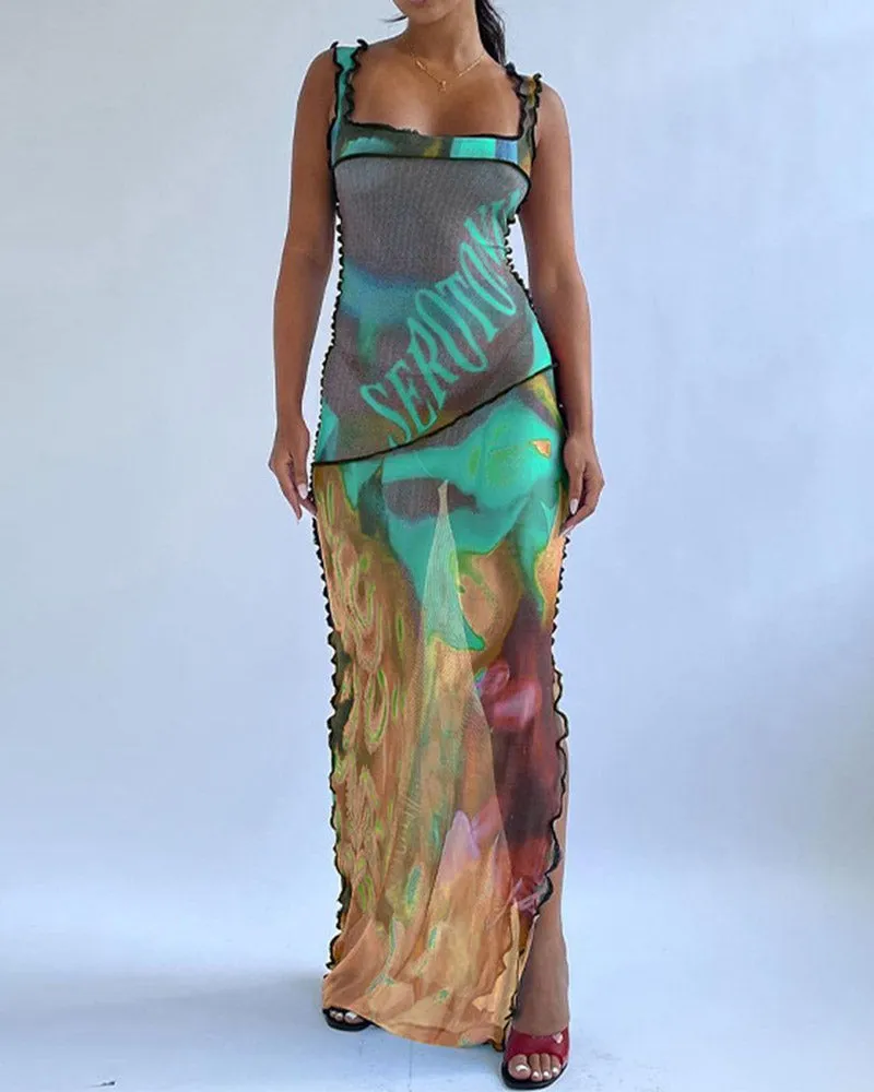 Criamisa Negative Maxi Dress