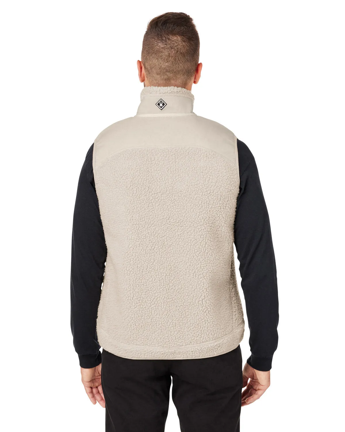 Custom Spyder Unisex Venture Sherpa Vests, Natural