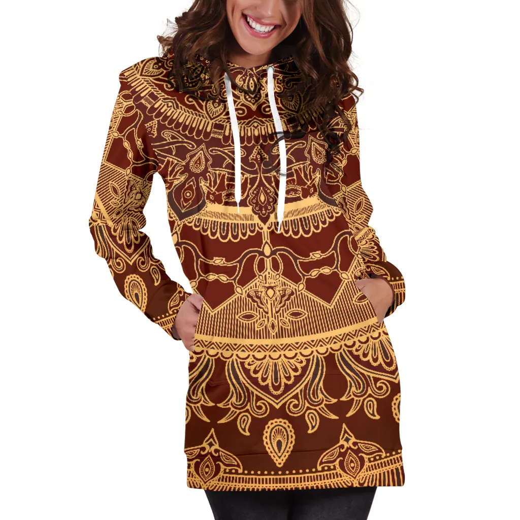 Elephants Mandala | Hoodie Dress | Mandalazed