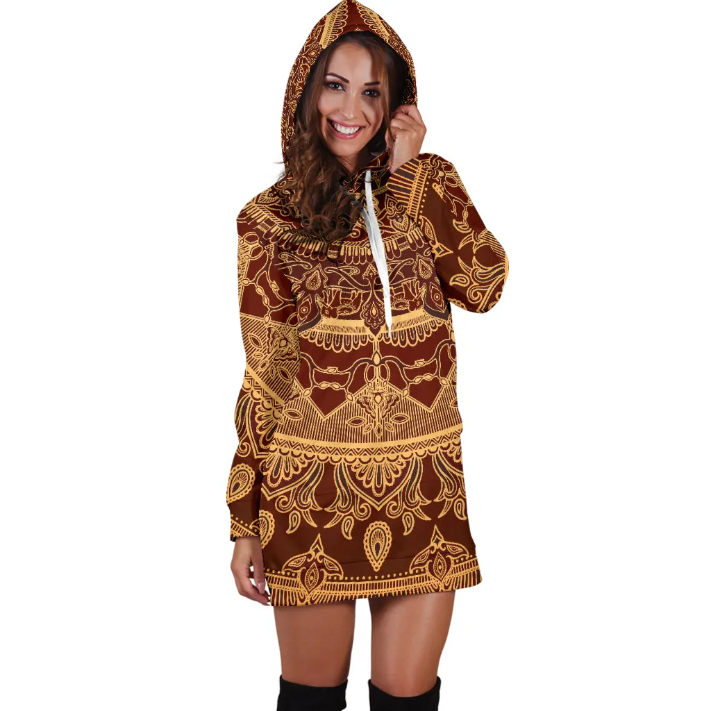 Elephants Mandala | Hoodie Dress | Mandalazed