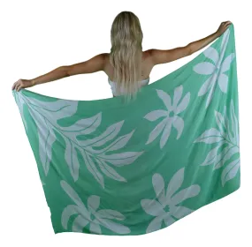 Floral Sarong | Green Sarong | Sarong Cover up | Pareo