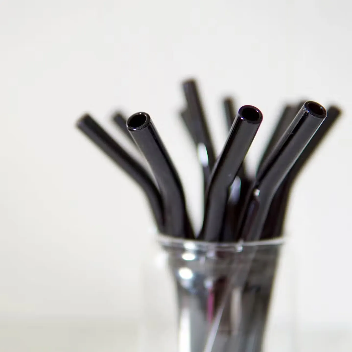 glass straw (black)