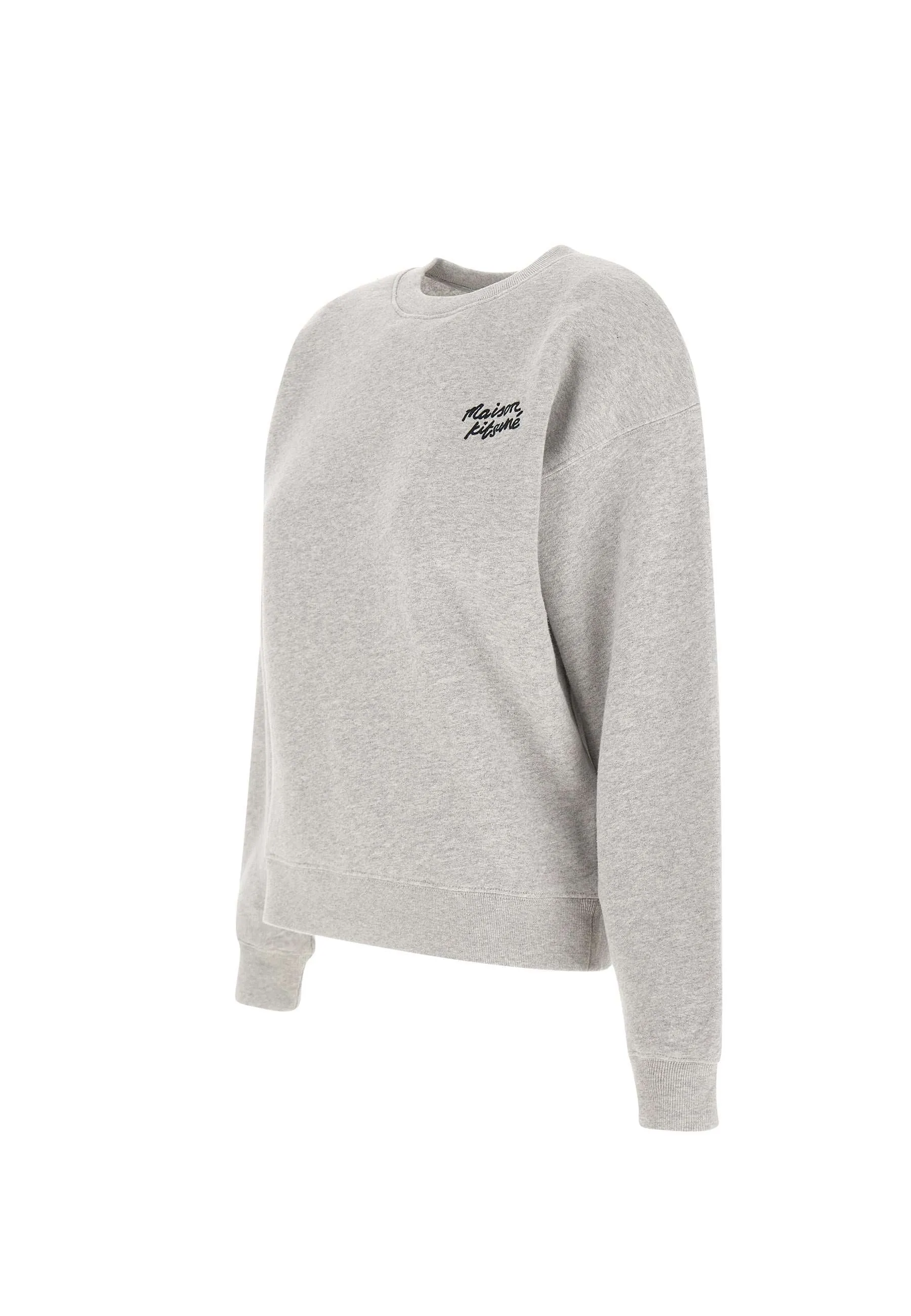 Grey Cotton Logo Sweatshirt