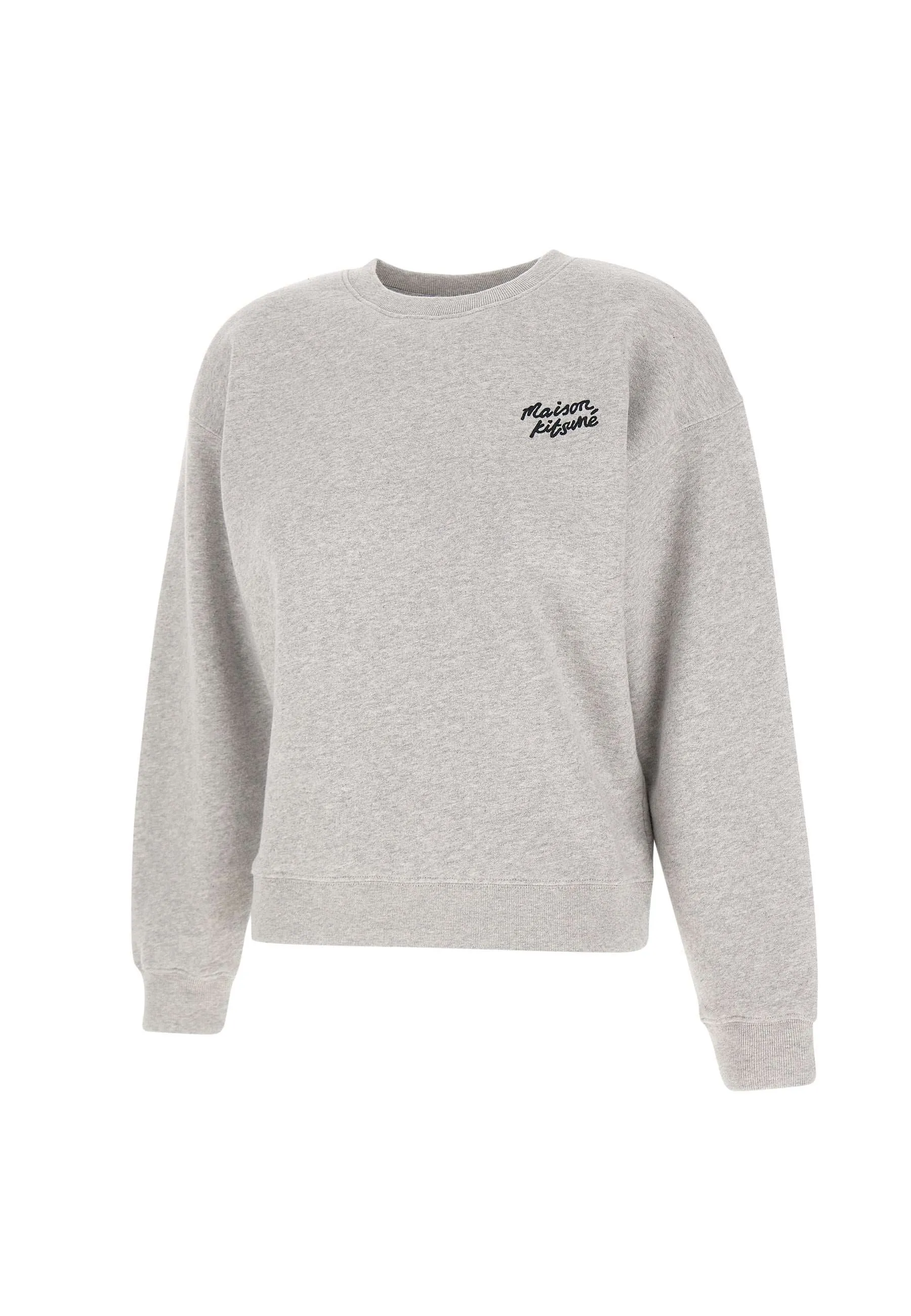 Grey Cotton Logo Sweatshirt