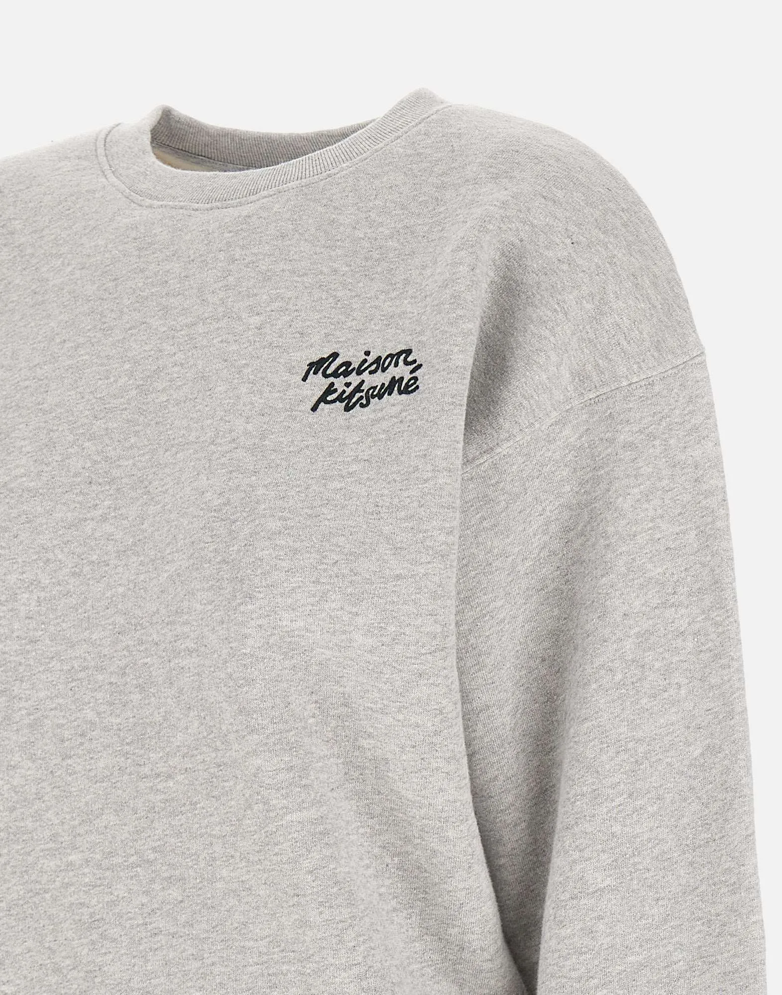 Grey Cotton Logo Sweatshirt