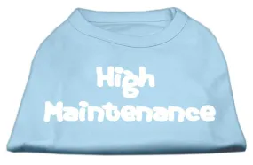 High Maintenance Screen Print Shirts  Baby Blue XXL (18)