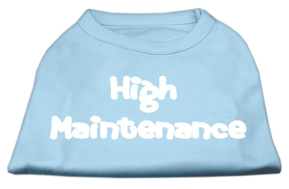 High Maintenance Screen Print Shirts  Baby Blue XXL (18)