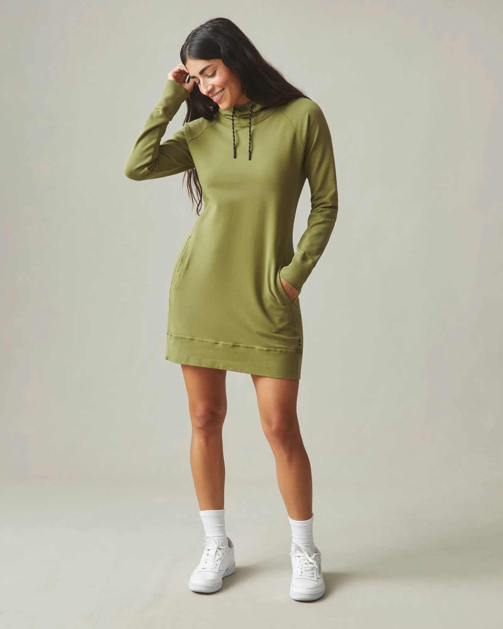 Hoodie Dress - Capulet Olive