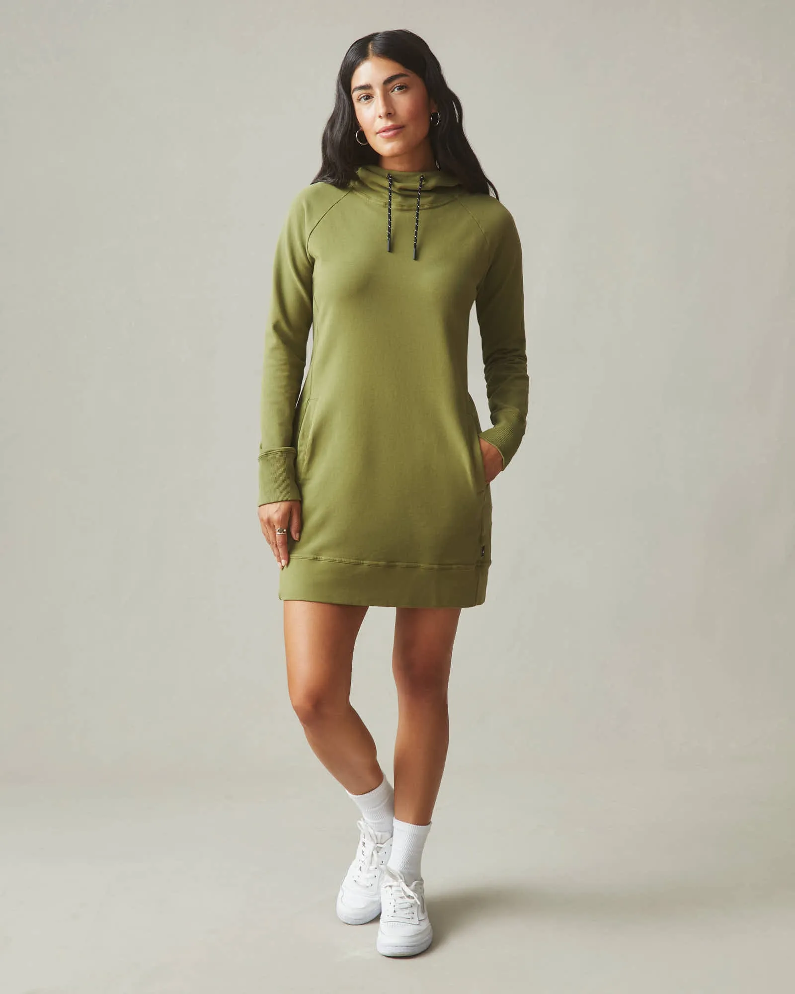 Hoodie Dress - Capulet Olive