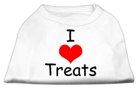 I Love Treats Screen Print Shirts White XS (8)