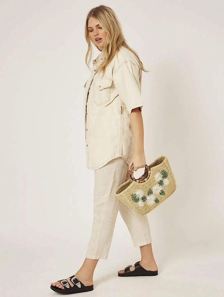 Kaia Straw Tote Bag