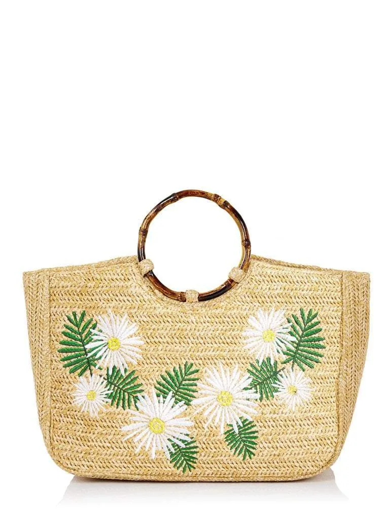 Kaia Straw Tote Bag