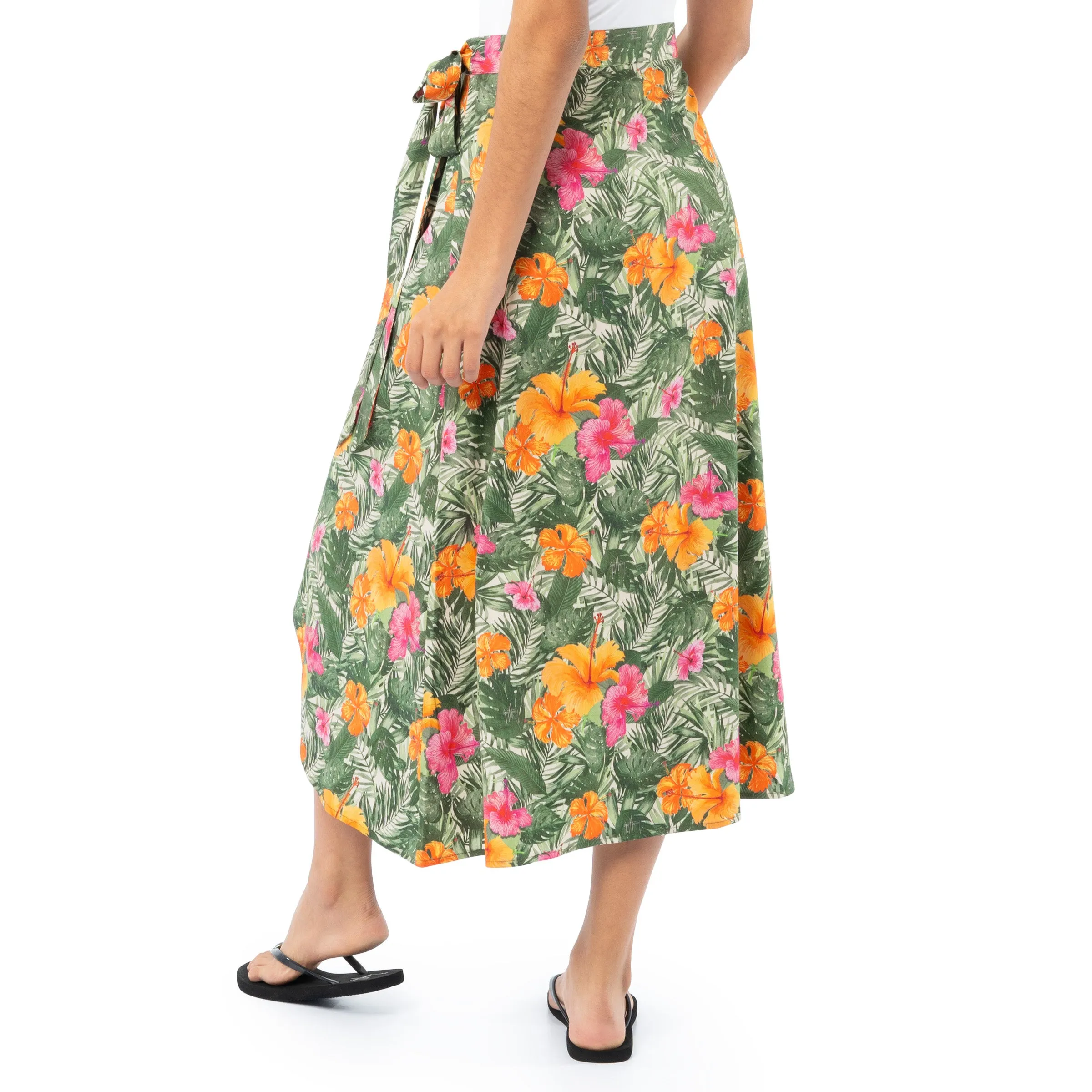 Ladies Hibiscus Garden Wrap Skirt