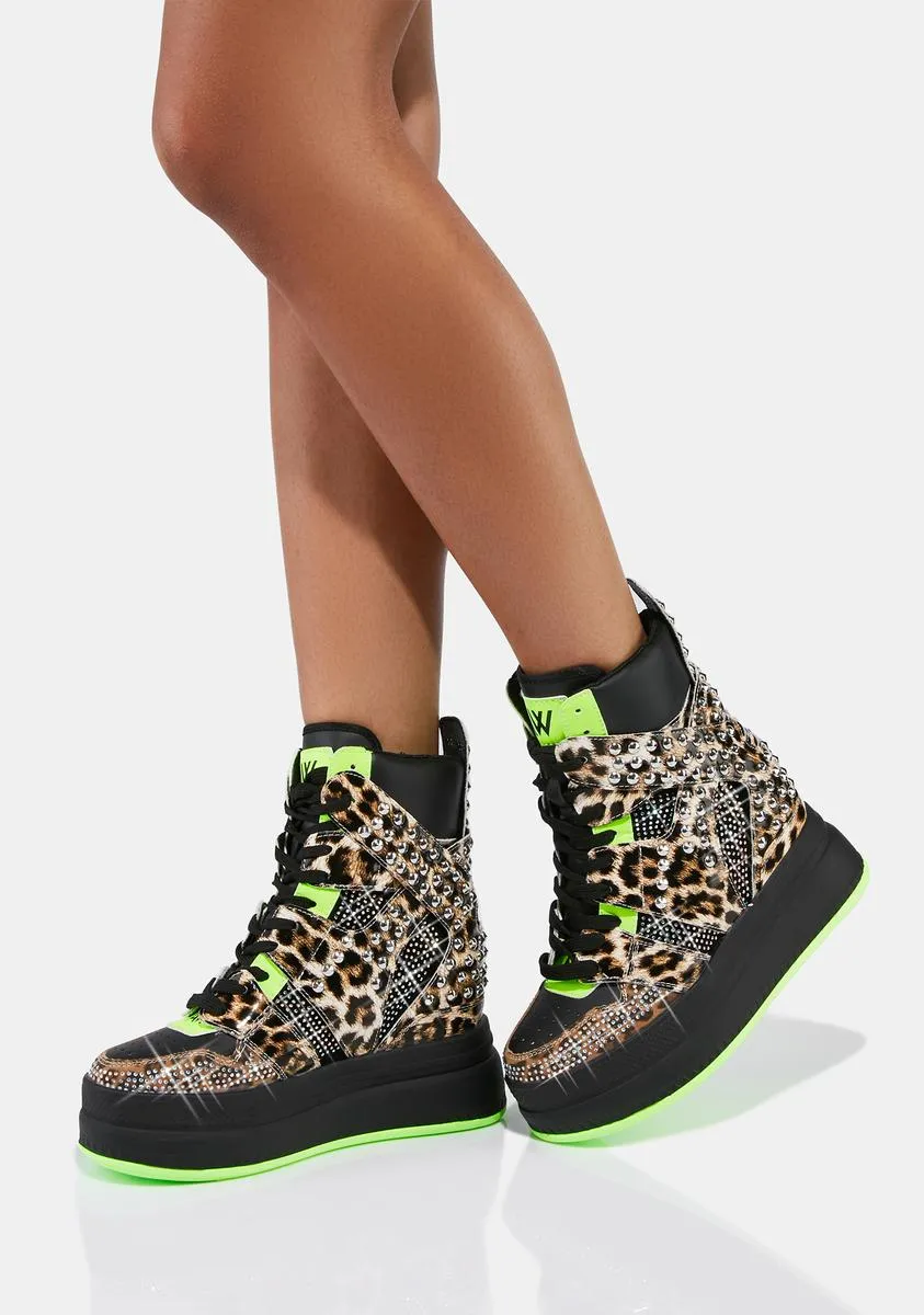 Leopard Quince High Top Sneakers