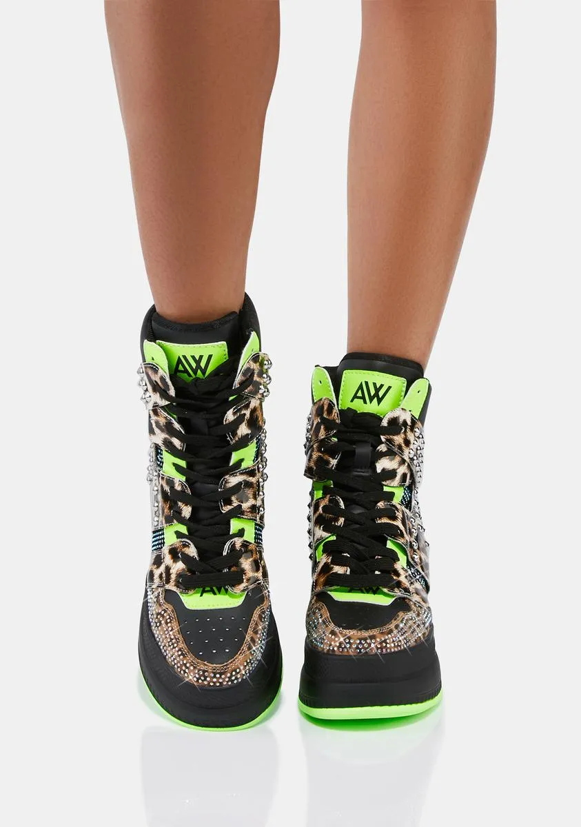 Leopard Quince High Top Sneakers