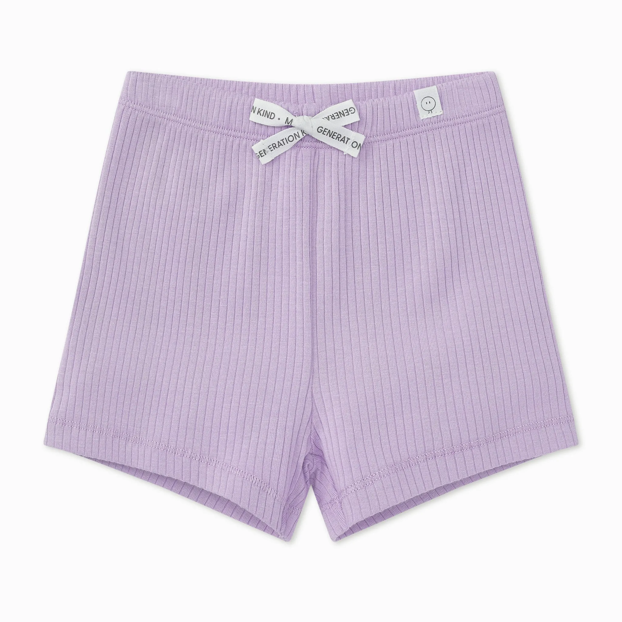 Lilac Ribbed Shorts