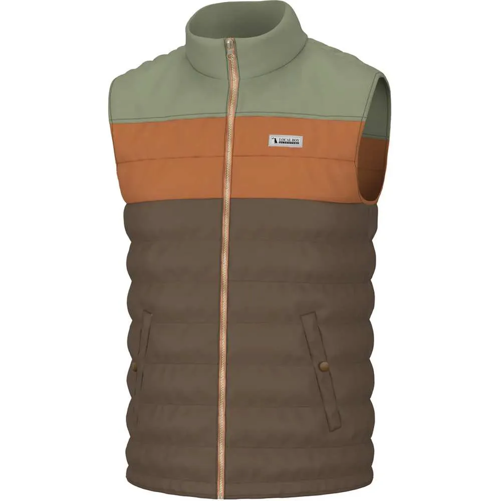 Local Boy Outfitters Men's Tri-Color Puffer Vest