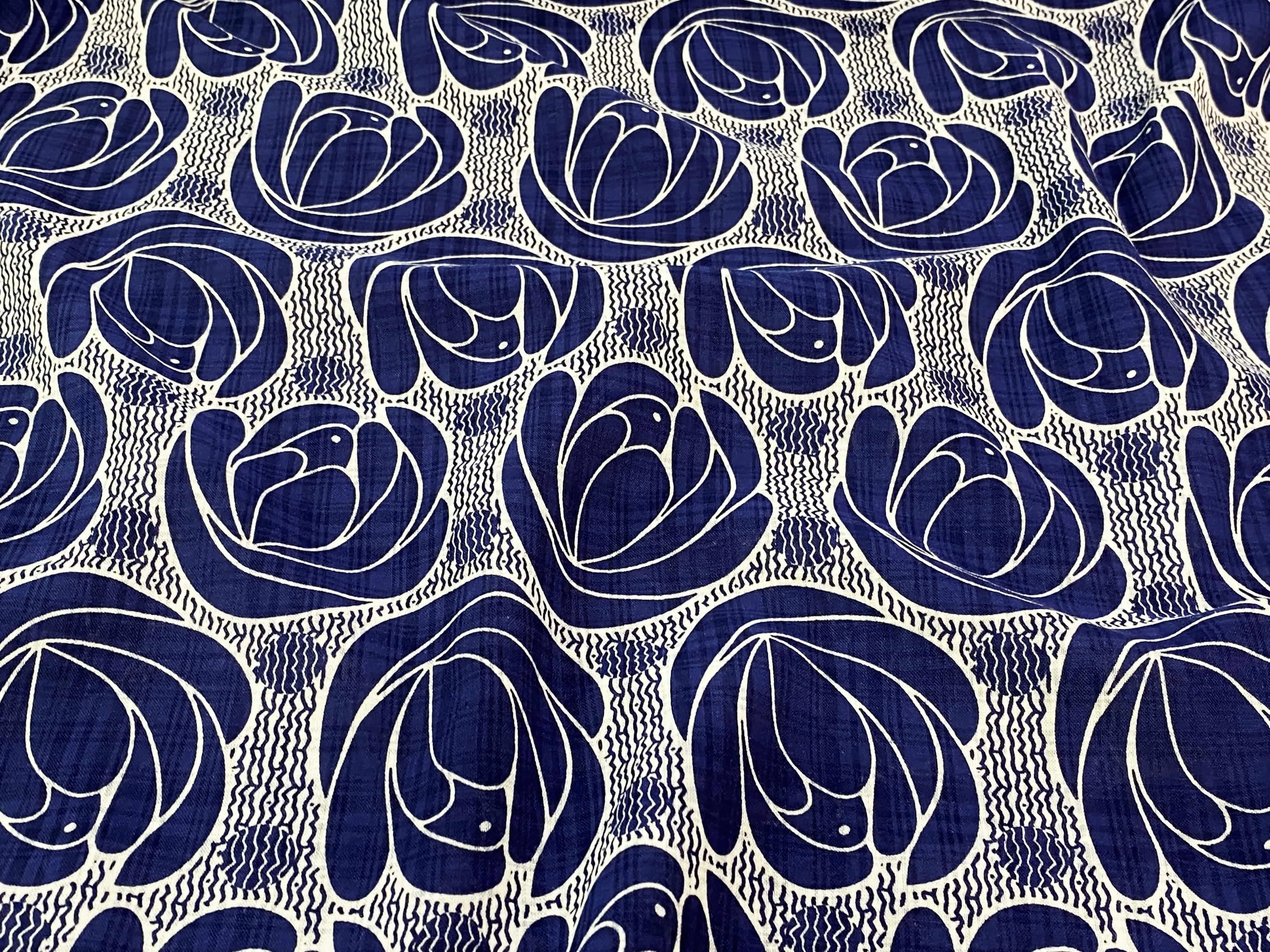 Lotus Flower Bloom - Cotton Blended Voile