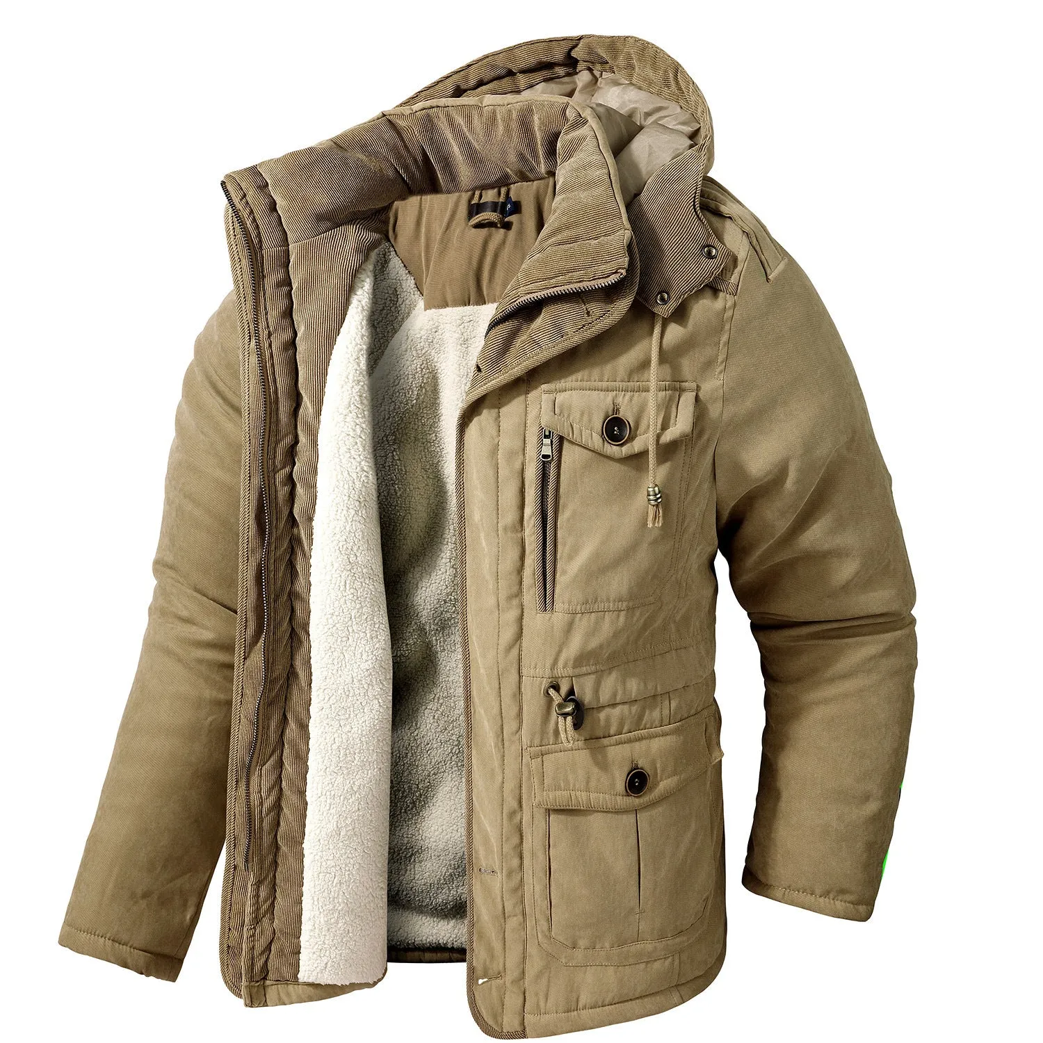 Men's Hooded Cotton Jacket All Weather Coats