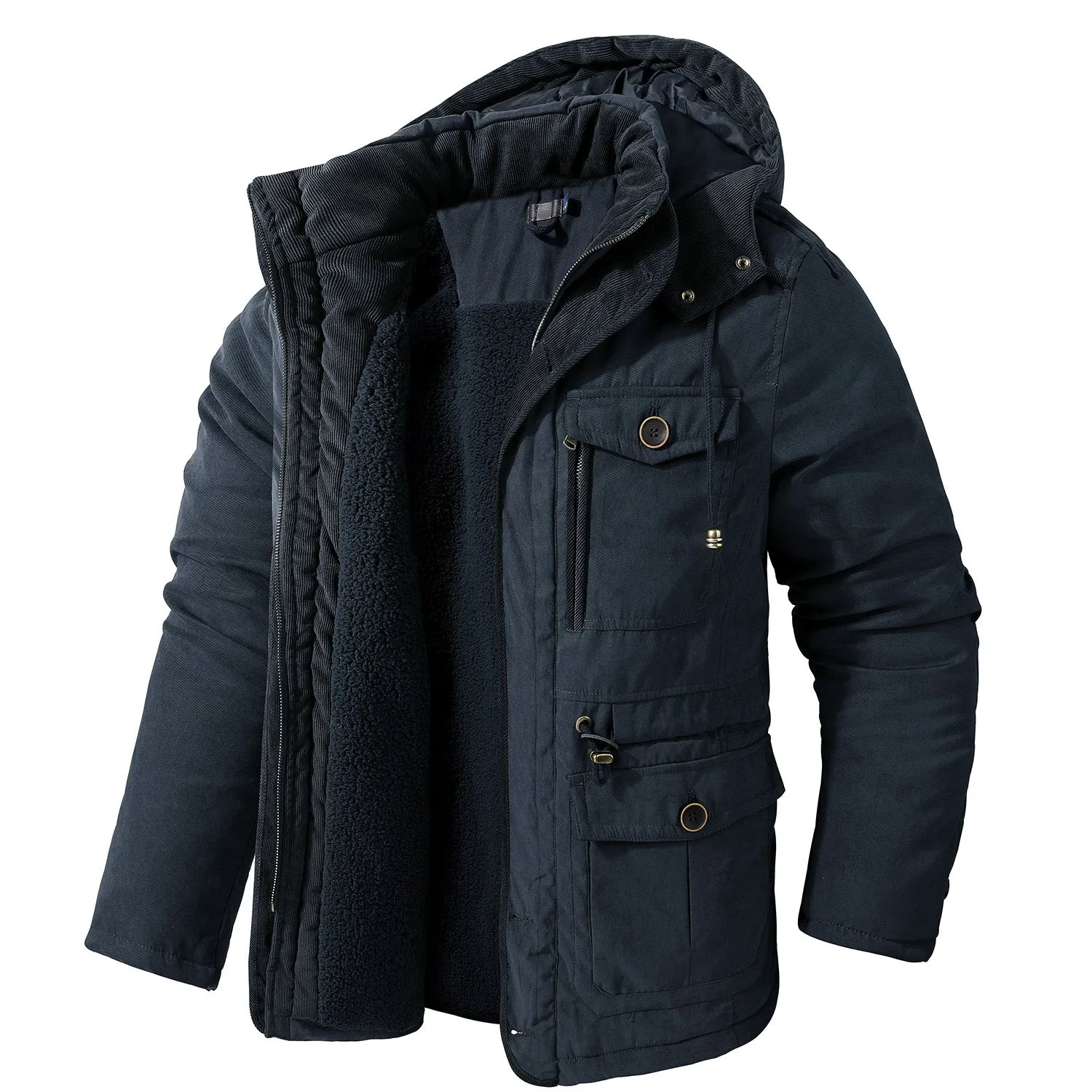 Men's Hooded Cotton Jacket All Weather Coats