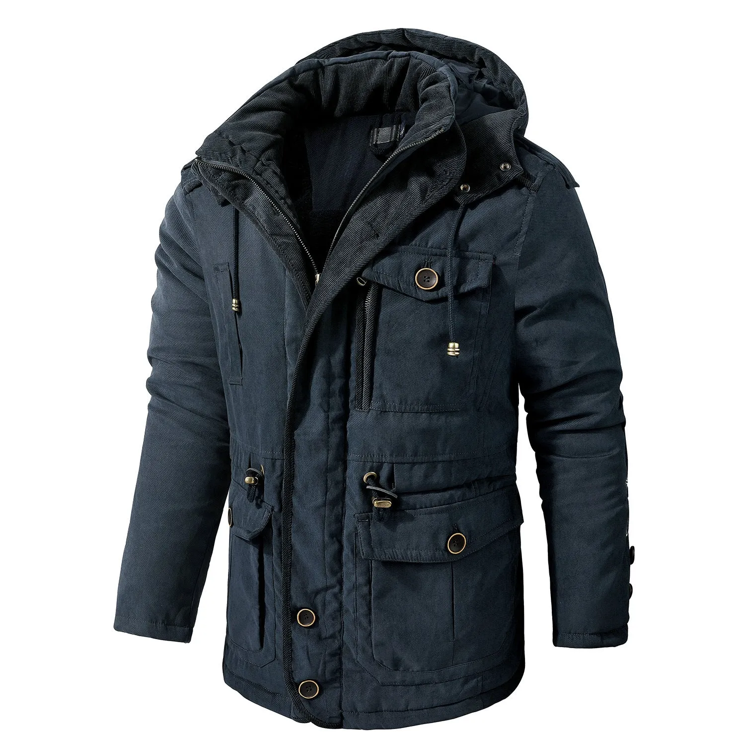 Men's Hooded Cotton Jacket All Weather Coats