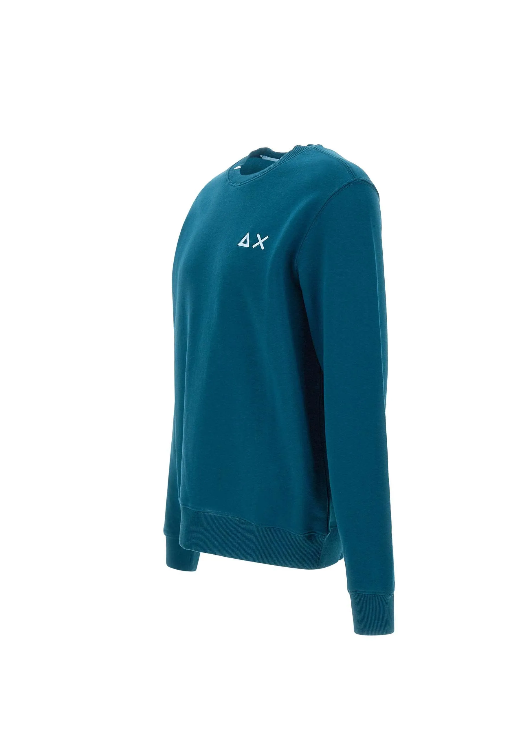 Men's Teal Blue Cotton Sweatshirt