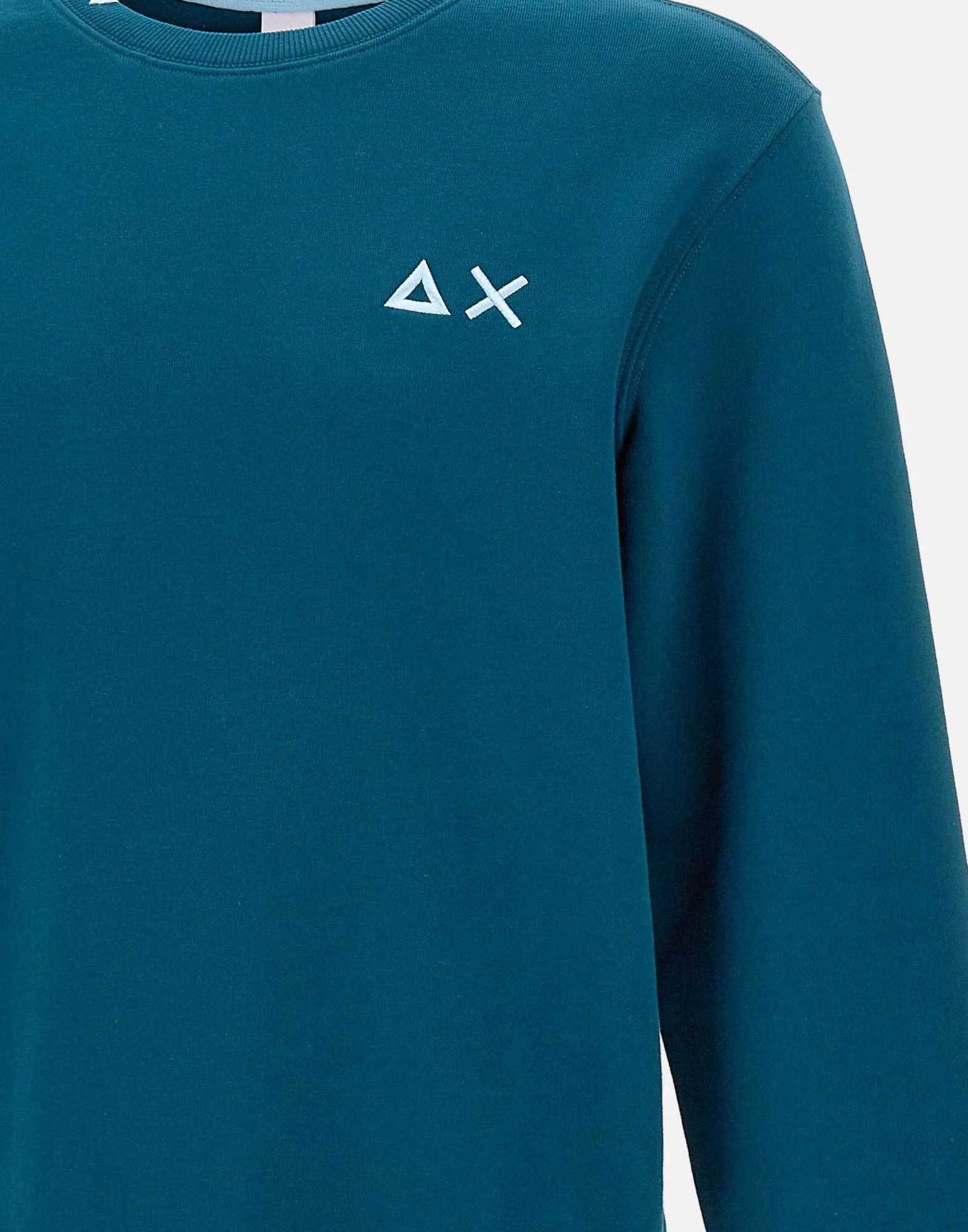 Men's Teal Blue Cotton Sweatshirt