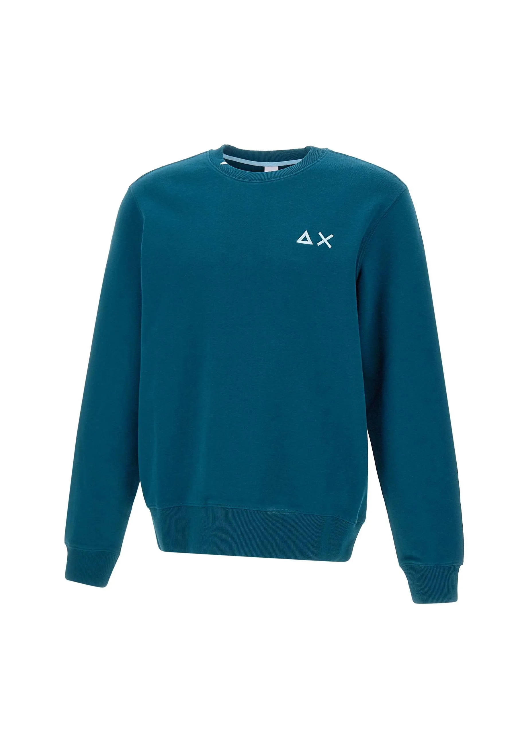 Men's Teal Blue Cotton Sweatshirt