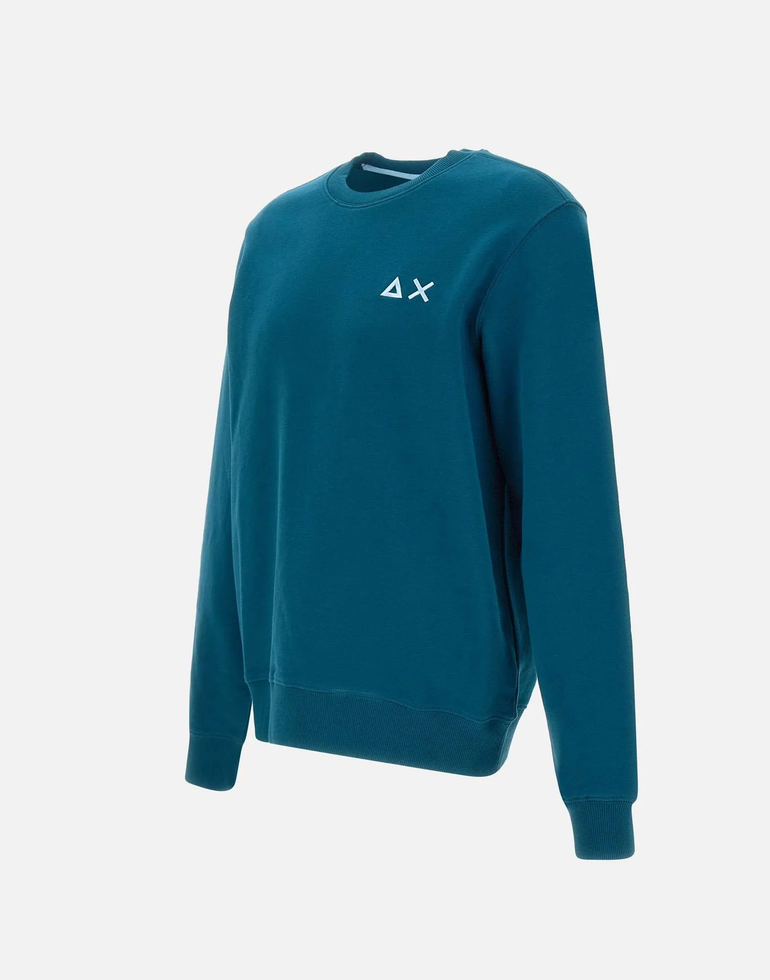 Men's Teal Blue Cotton Sweatshirt