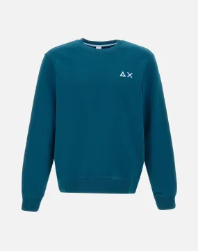 Men's Teal Blue Cotton Sweatshirt