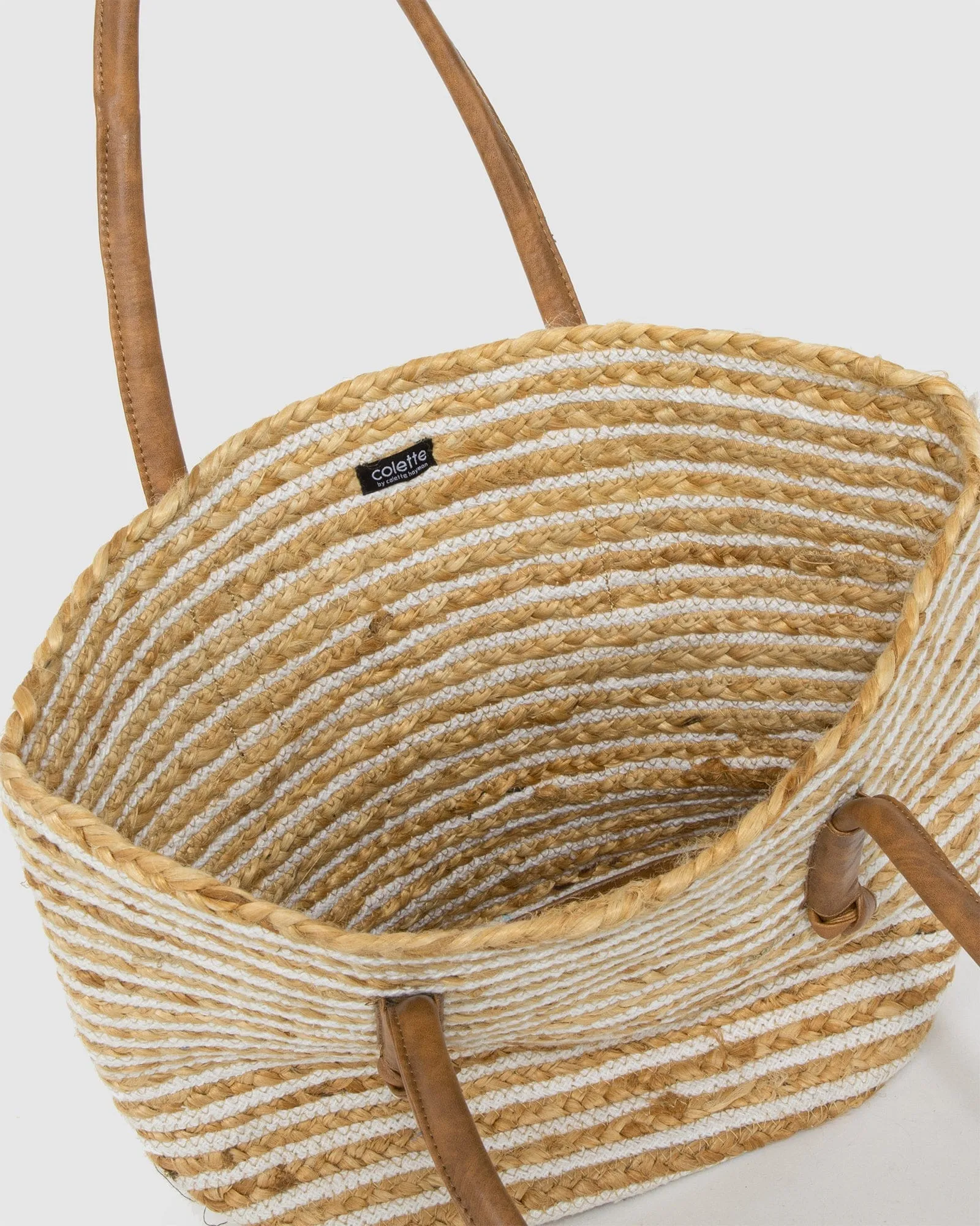 Natural Hannah Straw Tote Bag