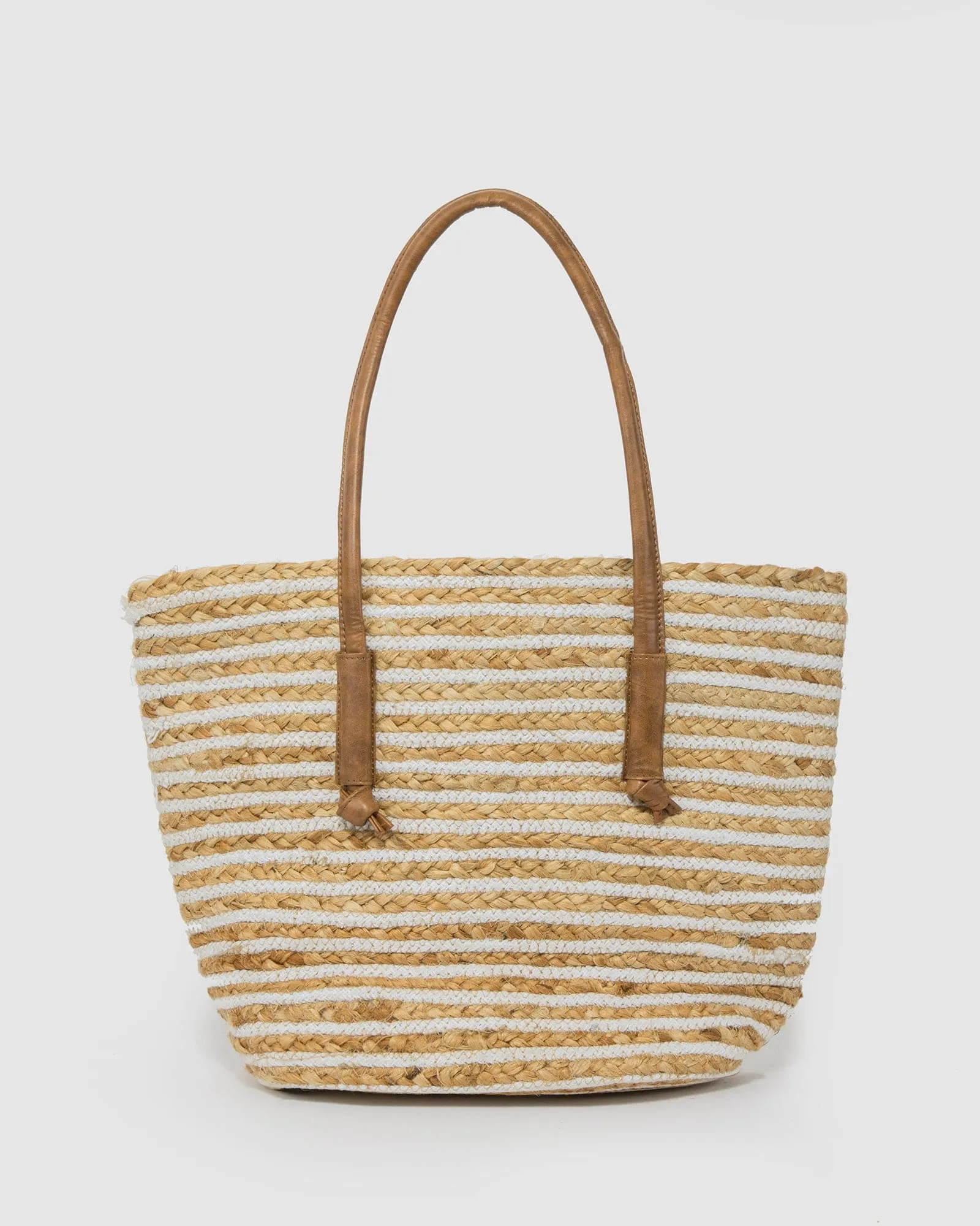 Natural Hannah Straw Tote Bag