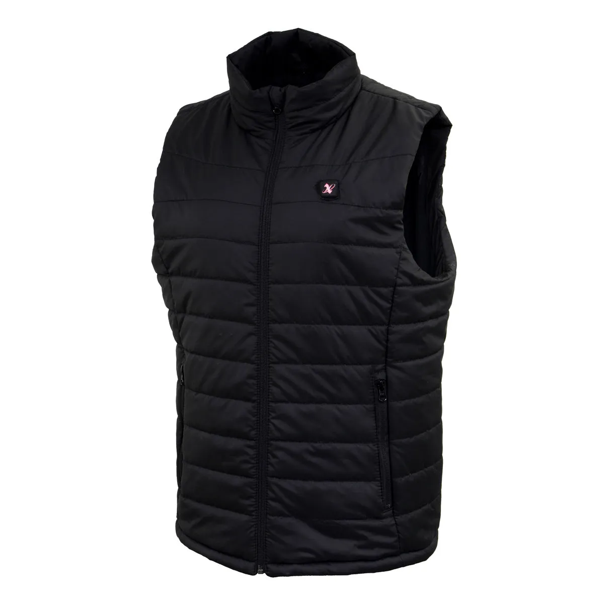 Nexgen Heat Women's NXL4301SET Puffer Black Heated Winter Vest for