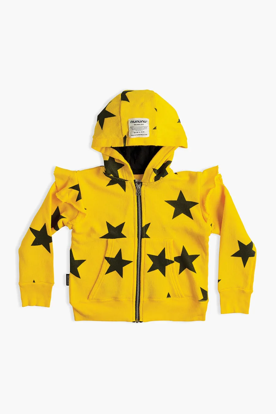 Nununu Star Ruffled Zip Girls Hoodie (Size 4/5 left)