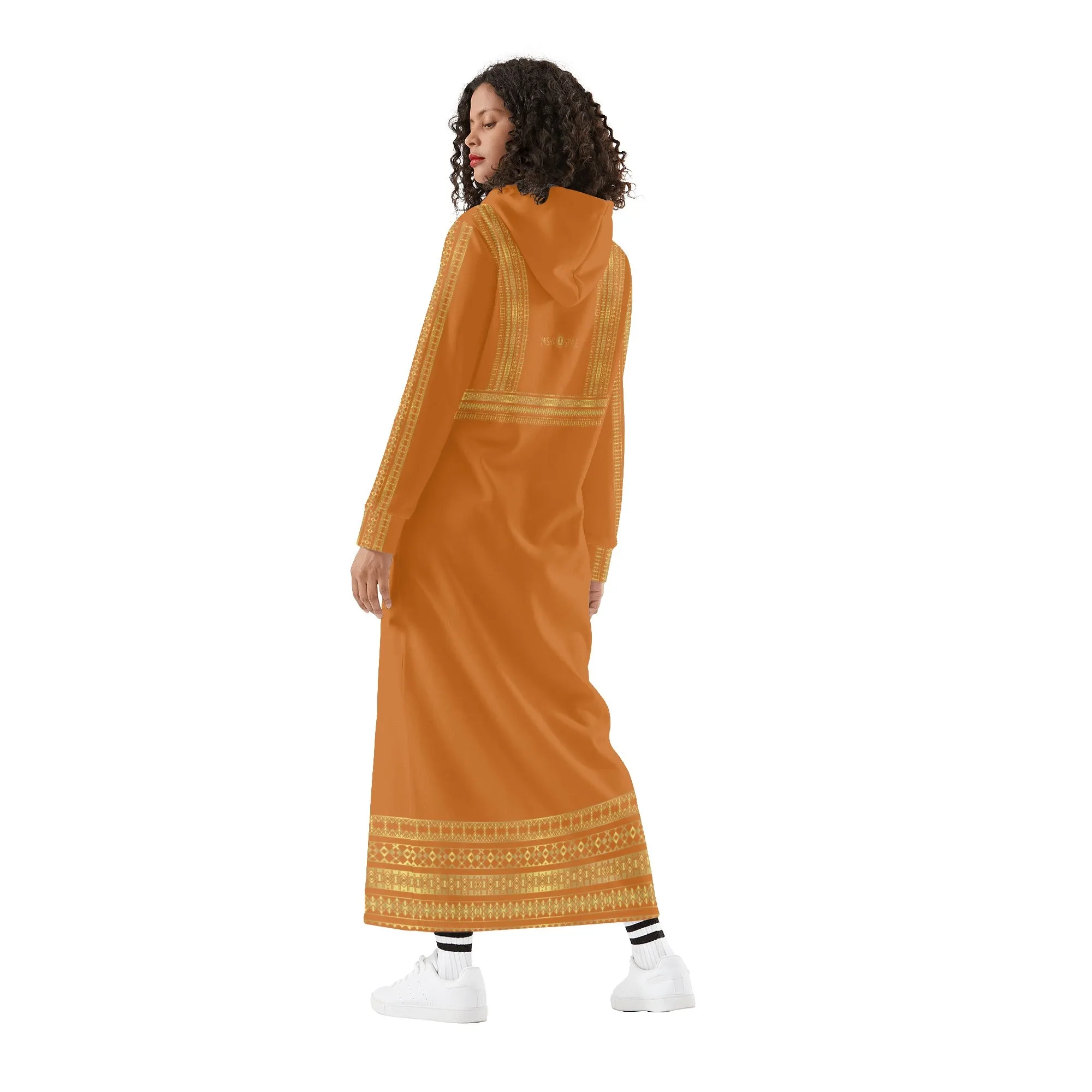 Peru Casual Long Hoodie Dress