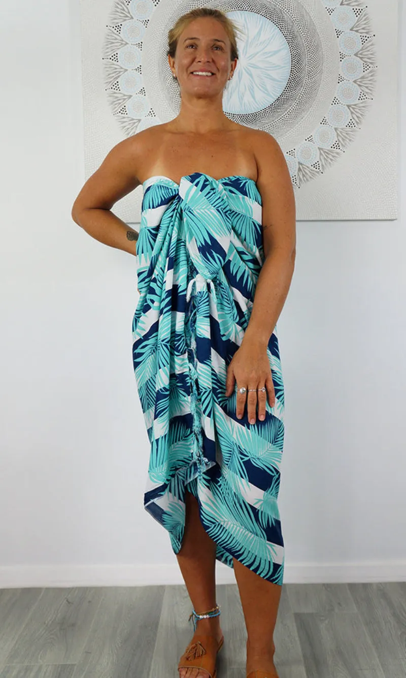 Rayon Sarong Leaf/Stripe, More Colours