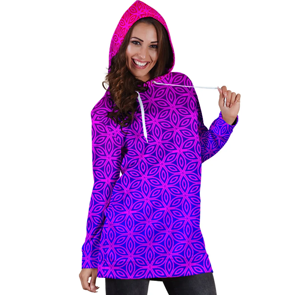 Sacral Bloom Women's Hoodie Dress