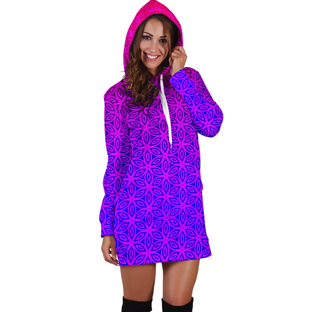 Sacral Bloom Women's Hoodie Dress