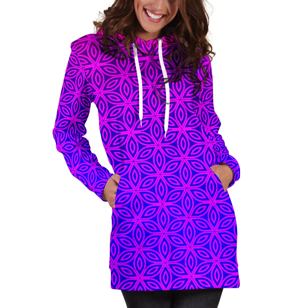 Sacral Bloom Women's Hoodie Dress