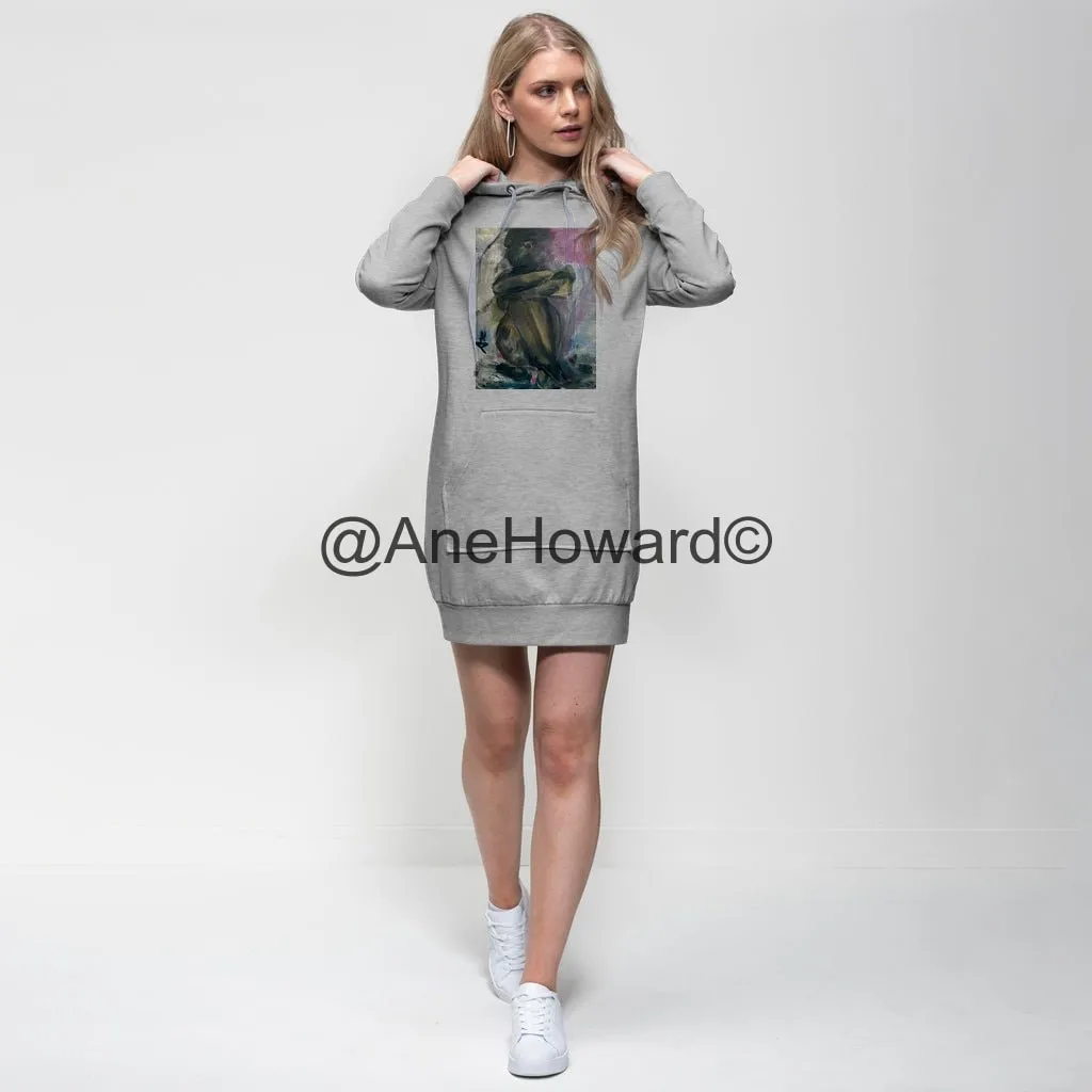 Self-Portrait Pensive Premium Cotton Hoodie Dress