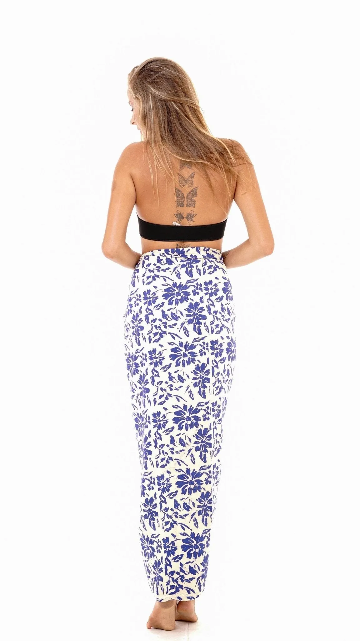 SHU-SHI Natural Floral Print Sarong