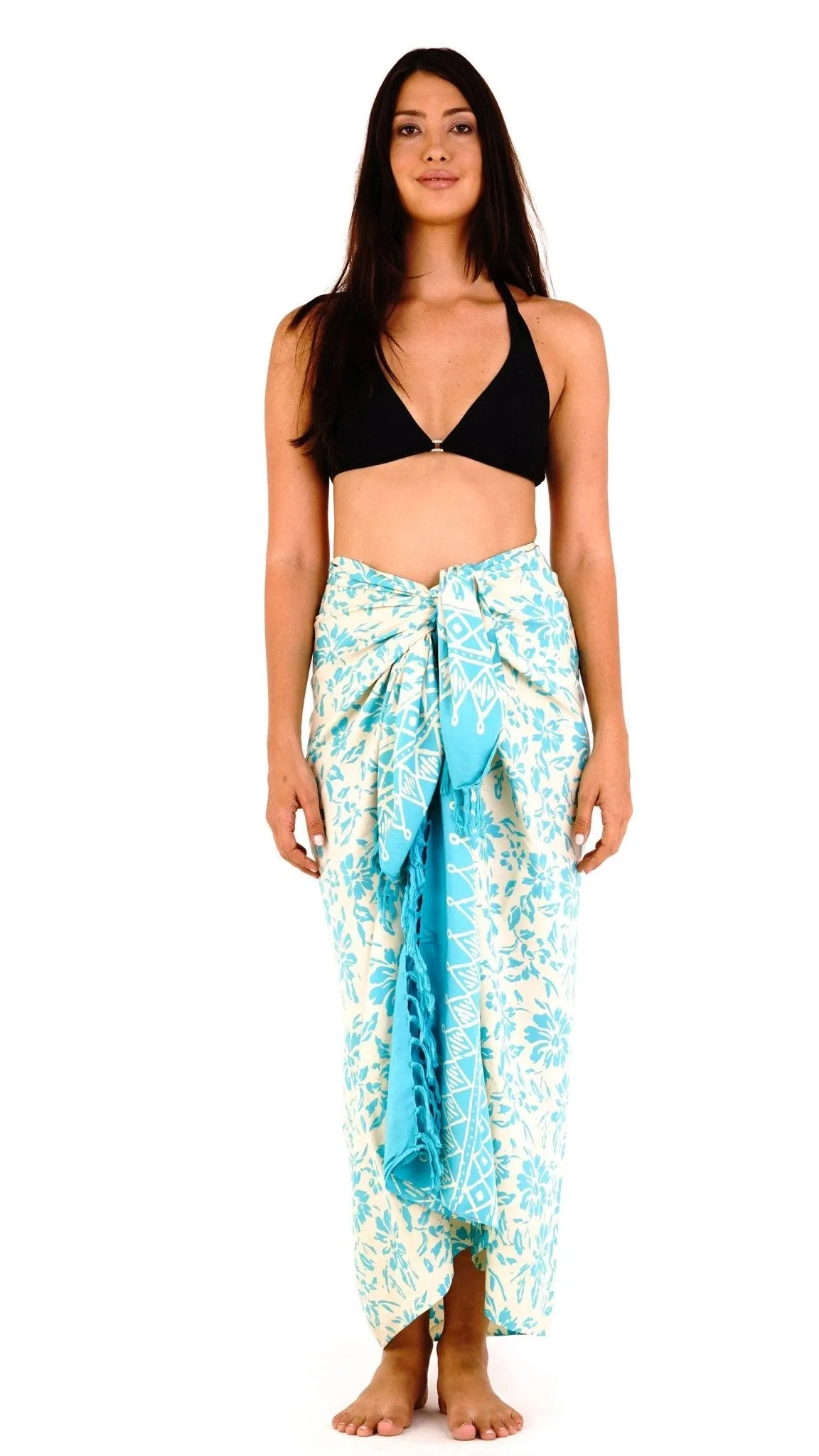 SHU-SHI Natural Floral Print Sarong