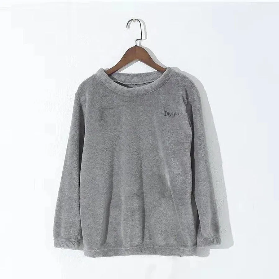 Soft Cozy Long-Sleeve Fleece Sweaters