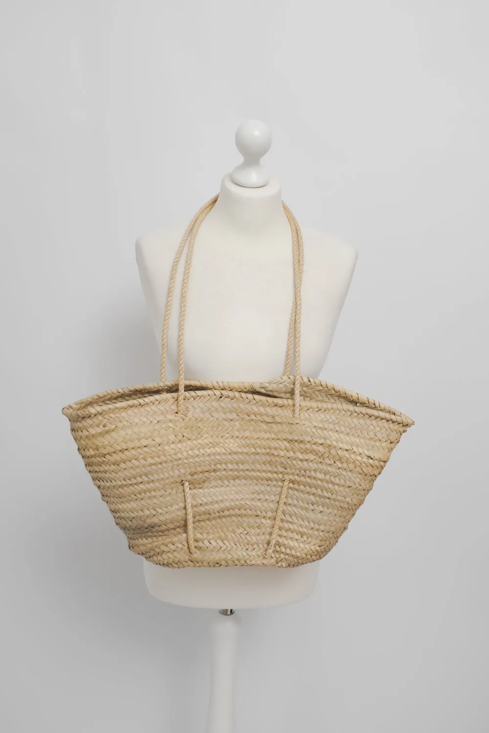 STRAW VINTAGE SHOPPER